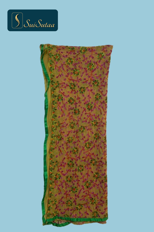 chiffon Fulkari Dupatta
