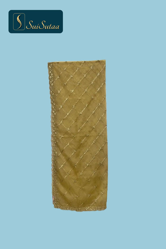 Yellow Tissue Dupatta